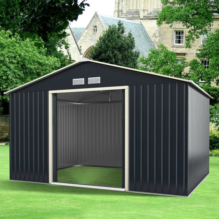 ShopGrowSpaces, 11 x 8 Feet  Galvanized Steel Shed Sliding Door