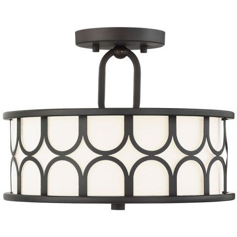 Savoy House, 2-Light Ceiling Light in Oil Rubbed Bronze