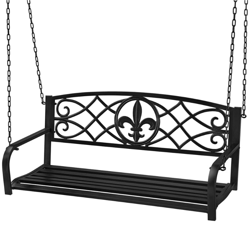 ShopGrowSpaces, 2 Person Hanging Iron Porch Swing