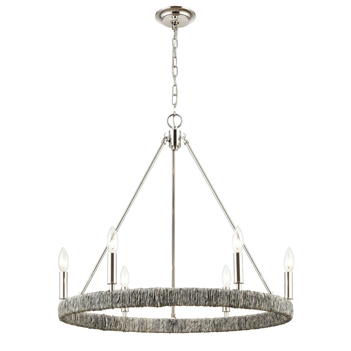 Elk Home, Abaca Single Tier Chandelier