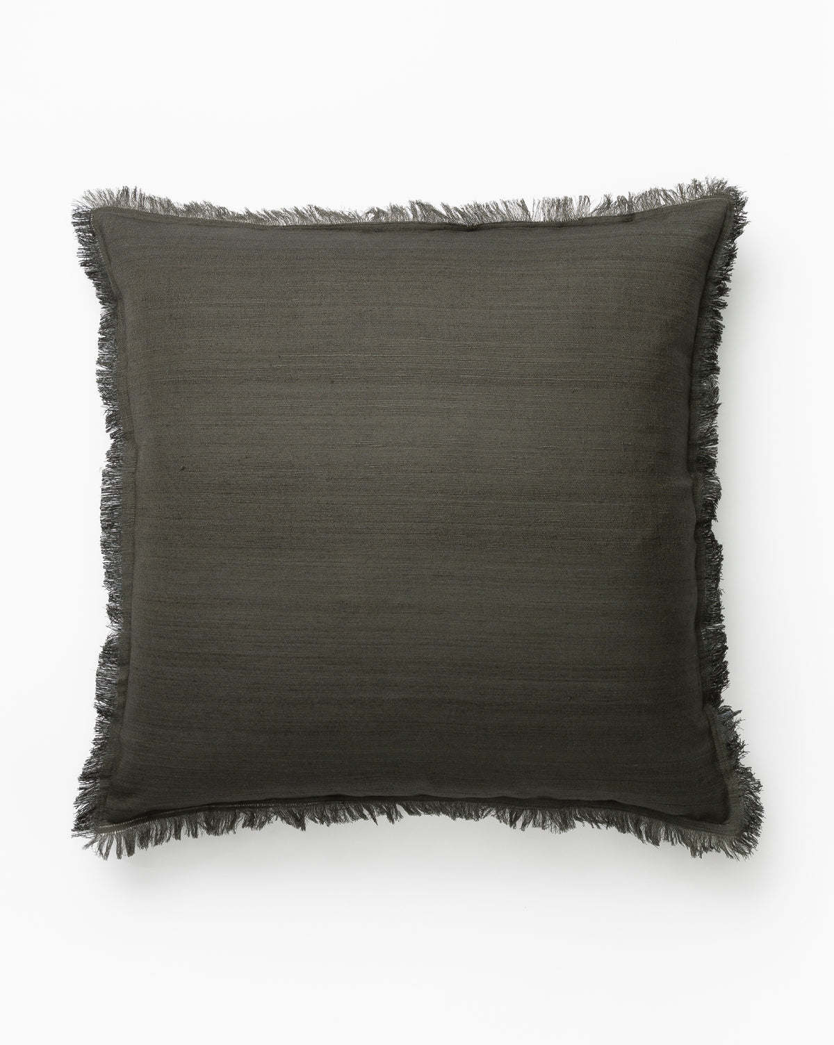 Eco-Tasar, Abbey Silk Fringe Pillow Cover