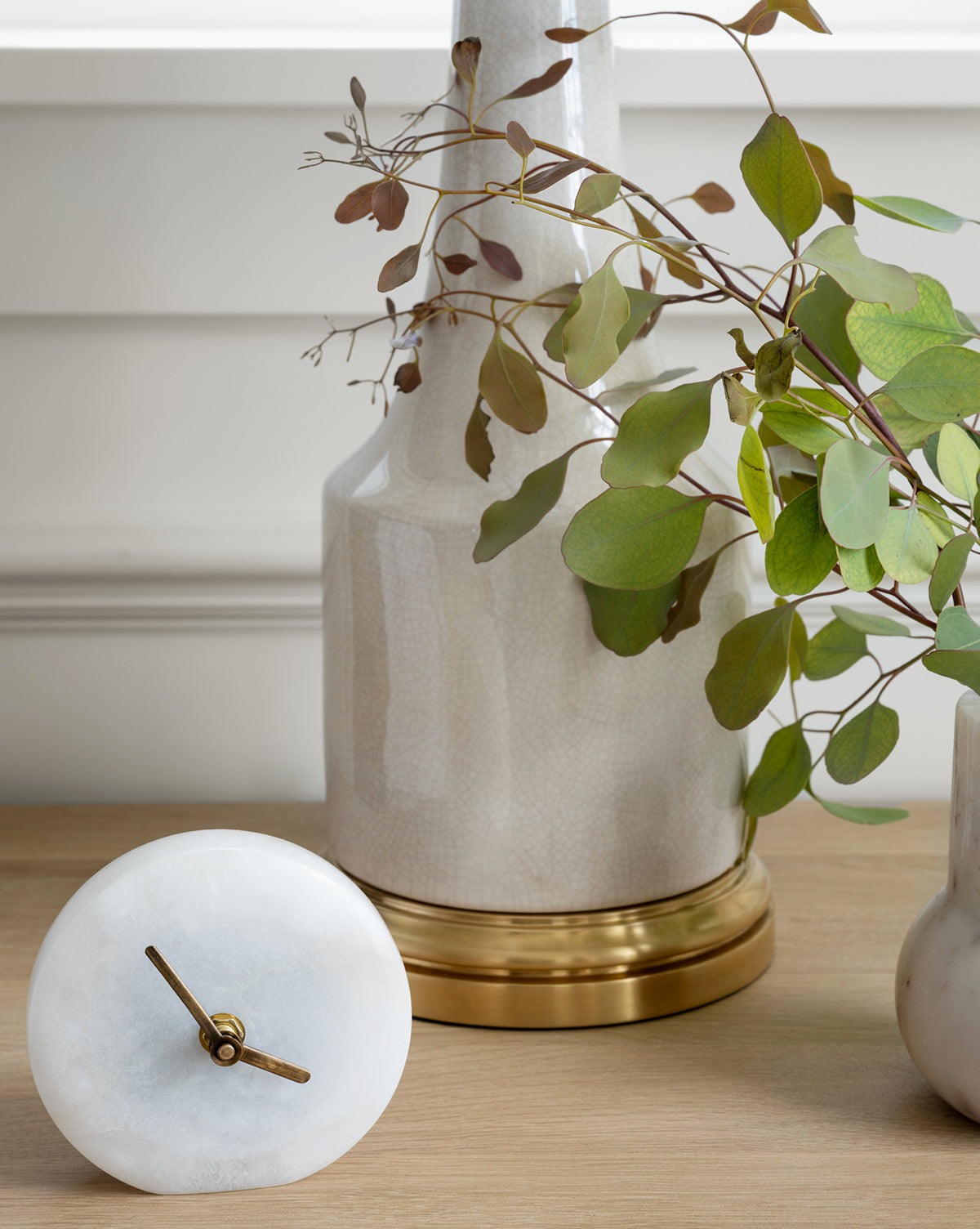 Stonemen, Alabaster Table Clock