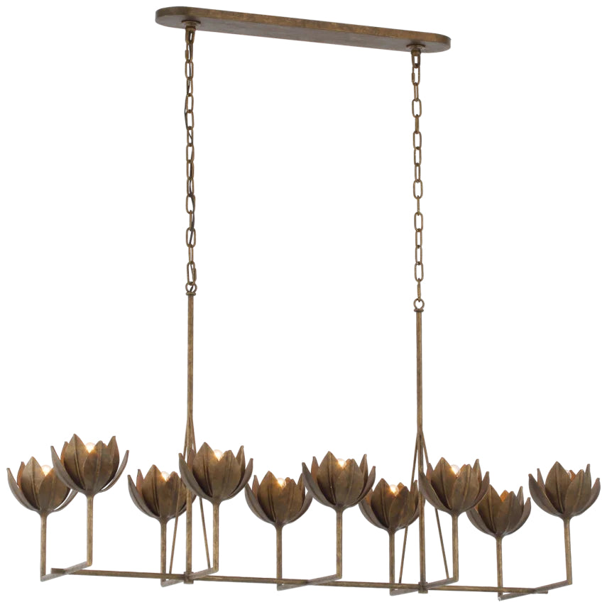 Visual Comfort, Alberto Large Linear Chandelier