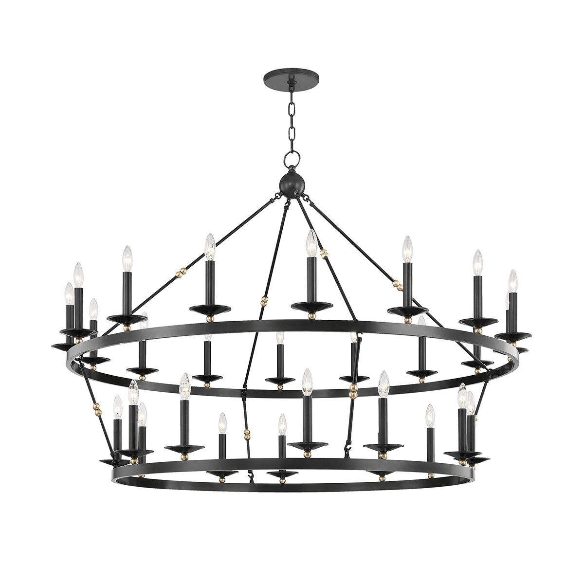 Hudson Valley Lighting, Allendale Wide 2-Tier Chandelier