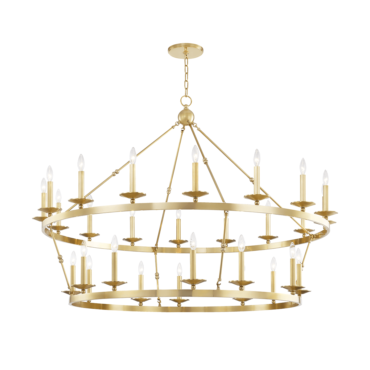 Hudson Valley Lighting, Allendale Wide 2-Tier Chandelier