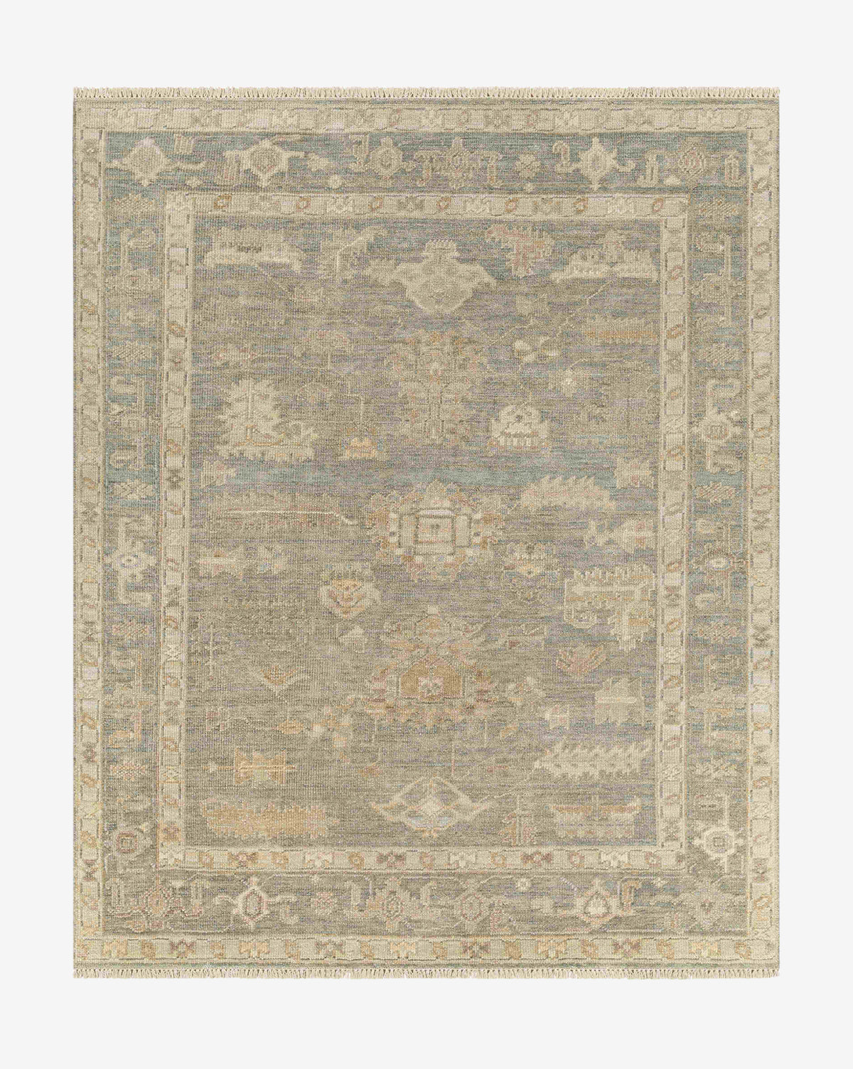 Surya, Antalya Gray Hand-Knotted Rug