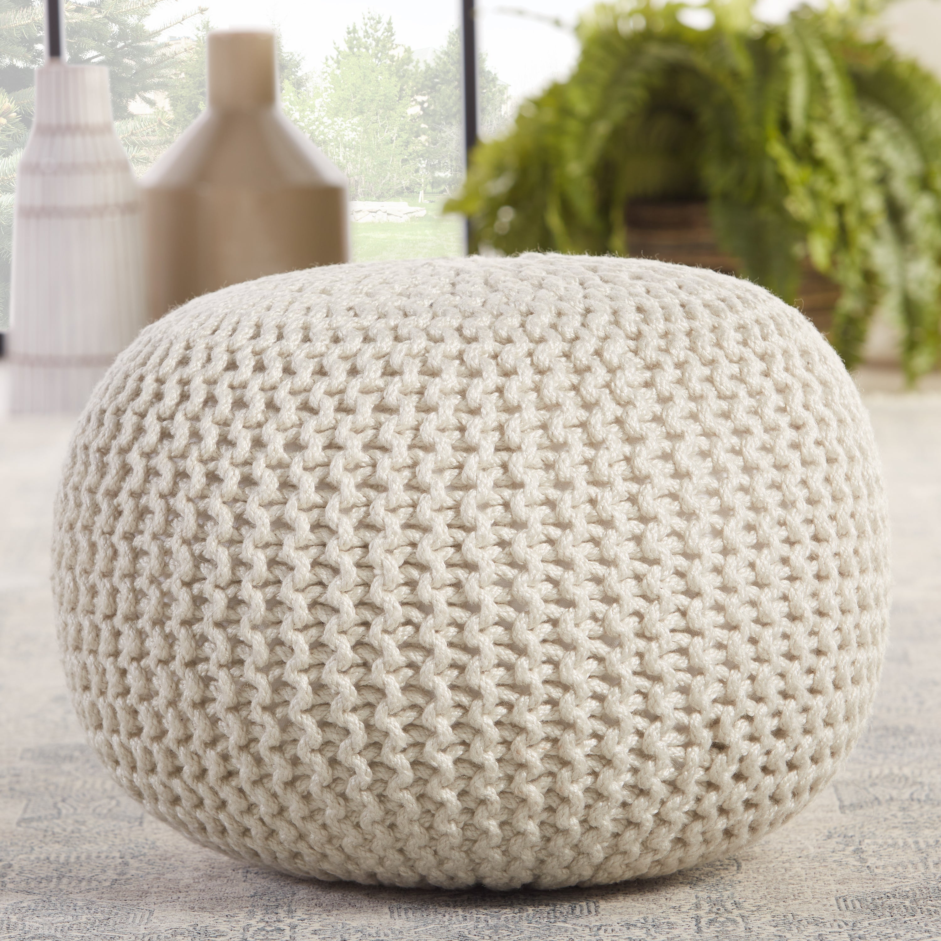 Jaipur Living, Asilah Round Pouf