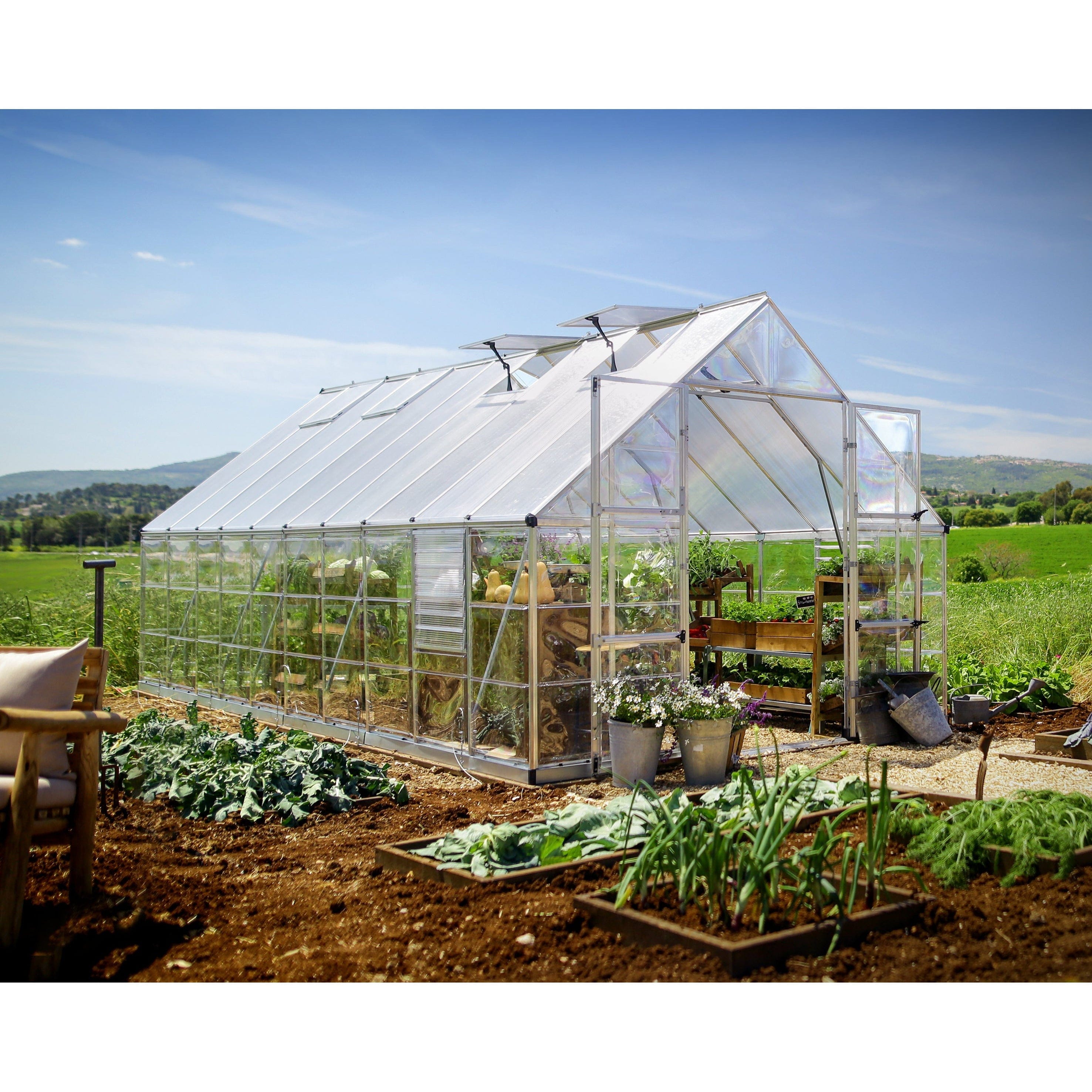 Palram - Canopia, Balance 10x8x20ft Clear Wall Greenhouse