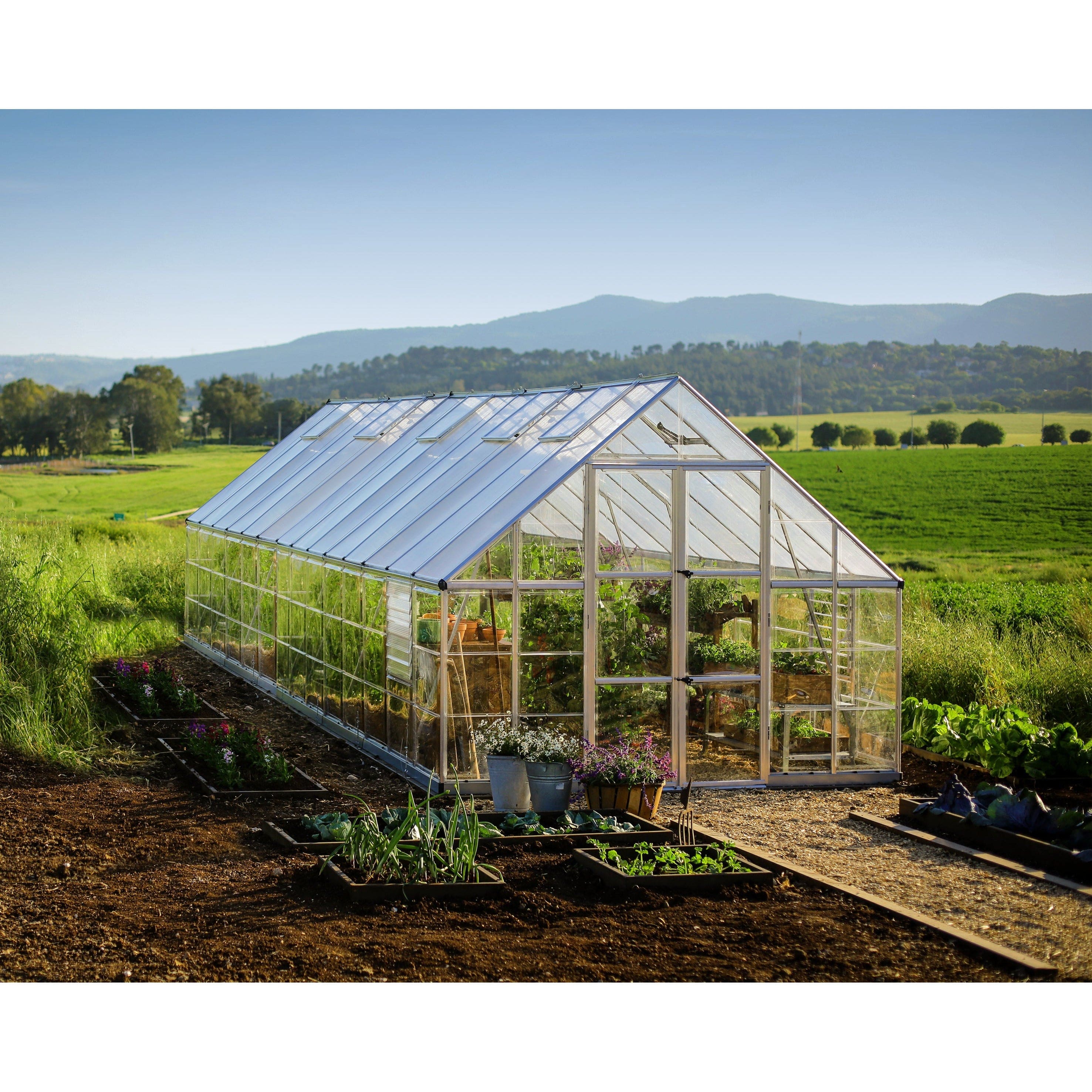 Palram - Canopia, Balance 10x8x28ft Clear Wall Greenhouse