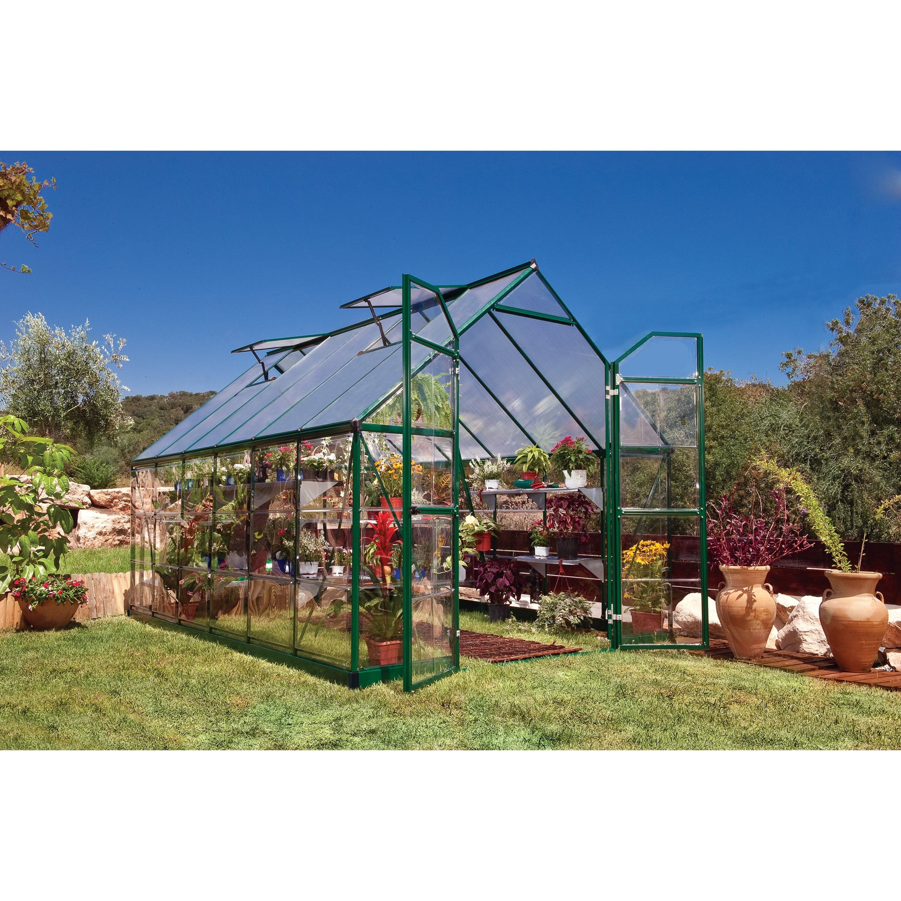 Palram - Canopia, Balance 8x7x12ft Clear Wall Greenhouse