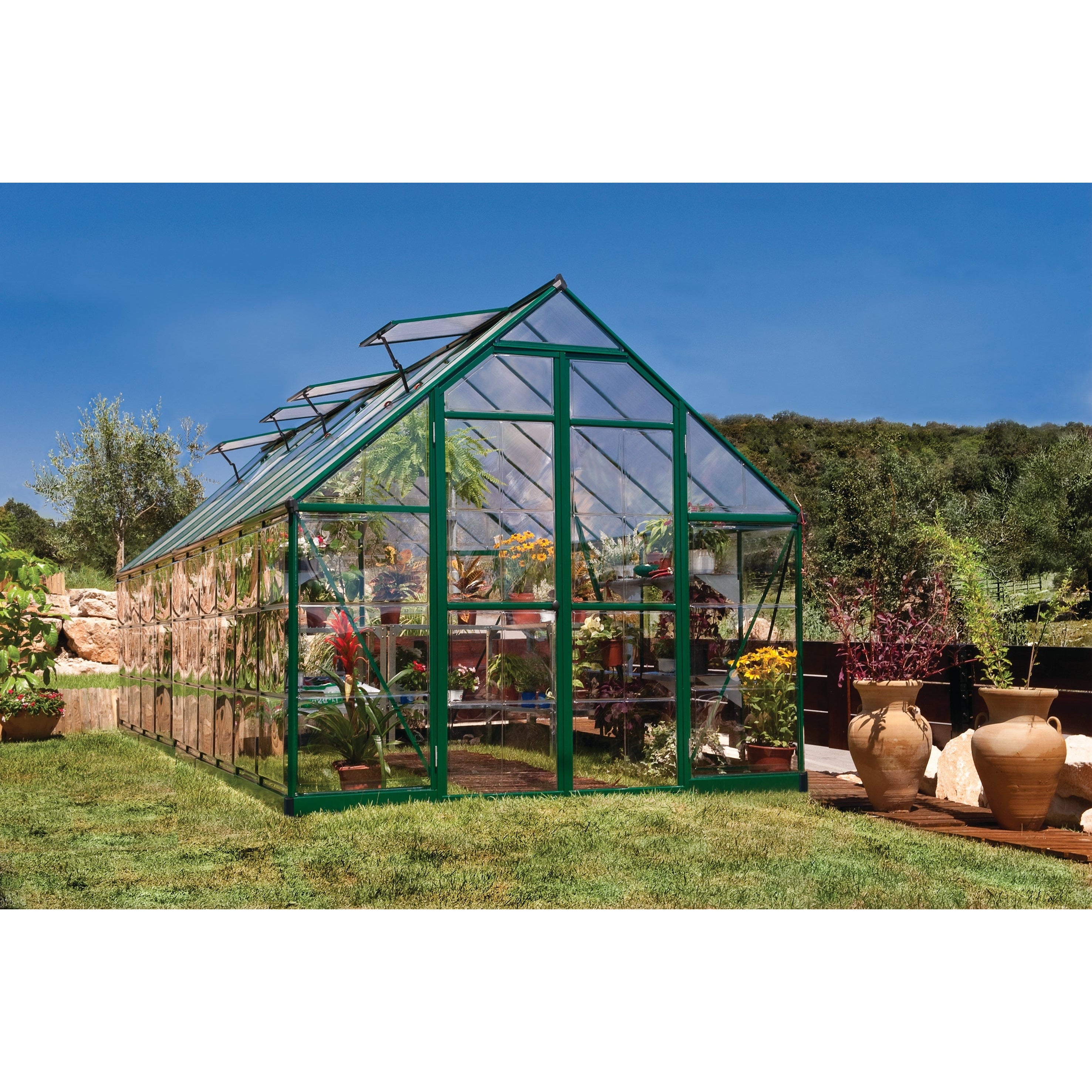 Palram - Canopia, Balance 8x7x20ft Clear Wall Greenhouse