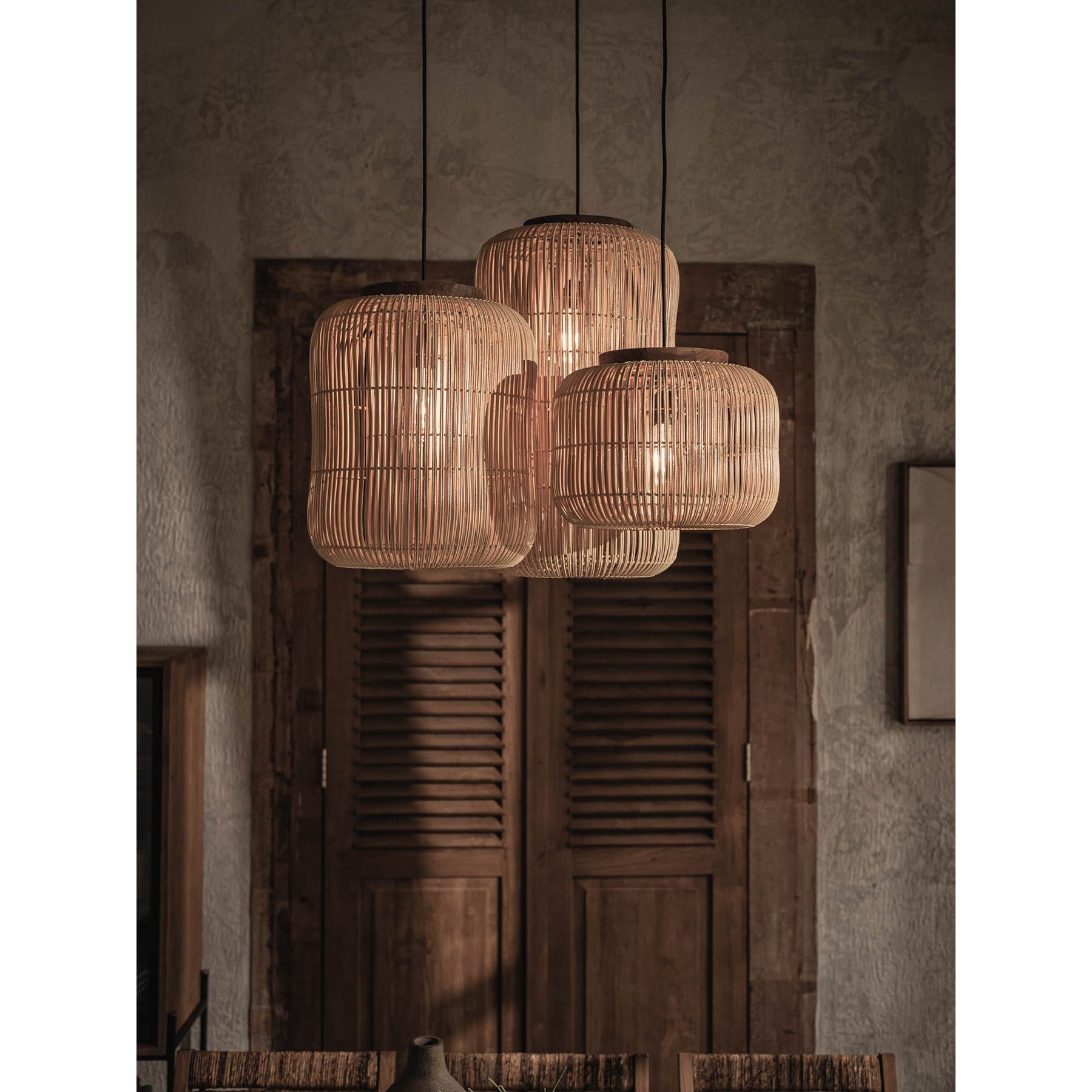 LH Imports, Bali Bright Barrel Pendant