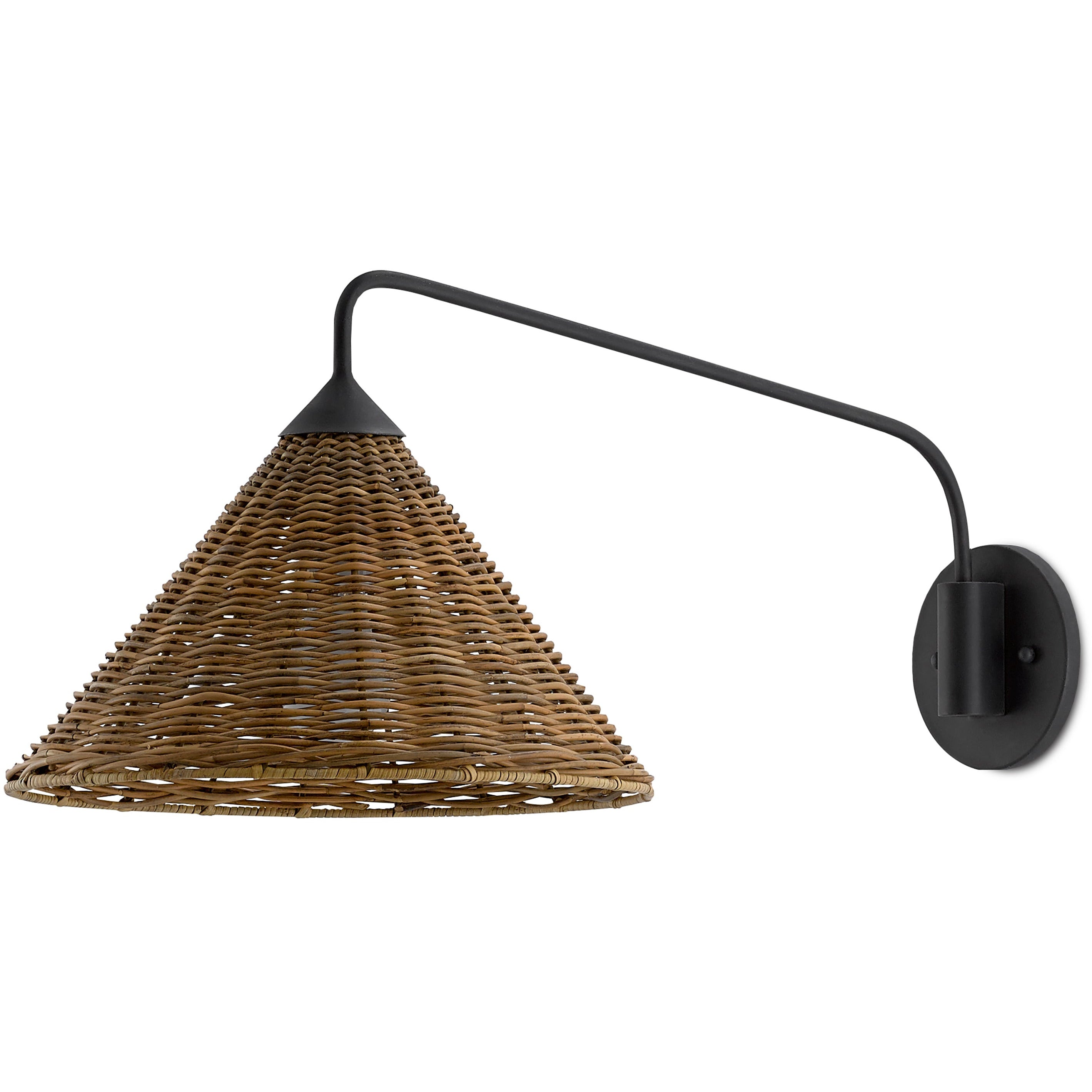 Currey & Company, Basket Swing-Arm Wall Sconce