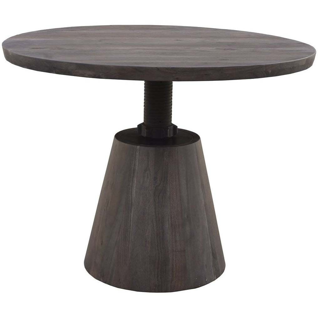 LH Imports, Boston Crank Dining Table - Vinegar Matte