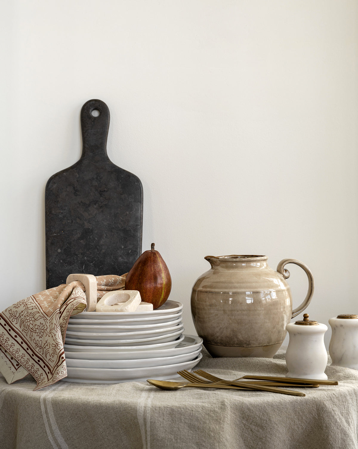 Creative Co-Op, Brown Stoneware Pitcher