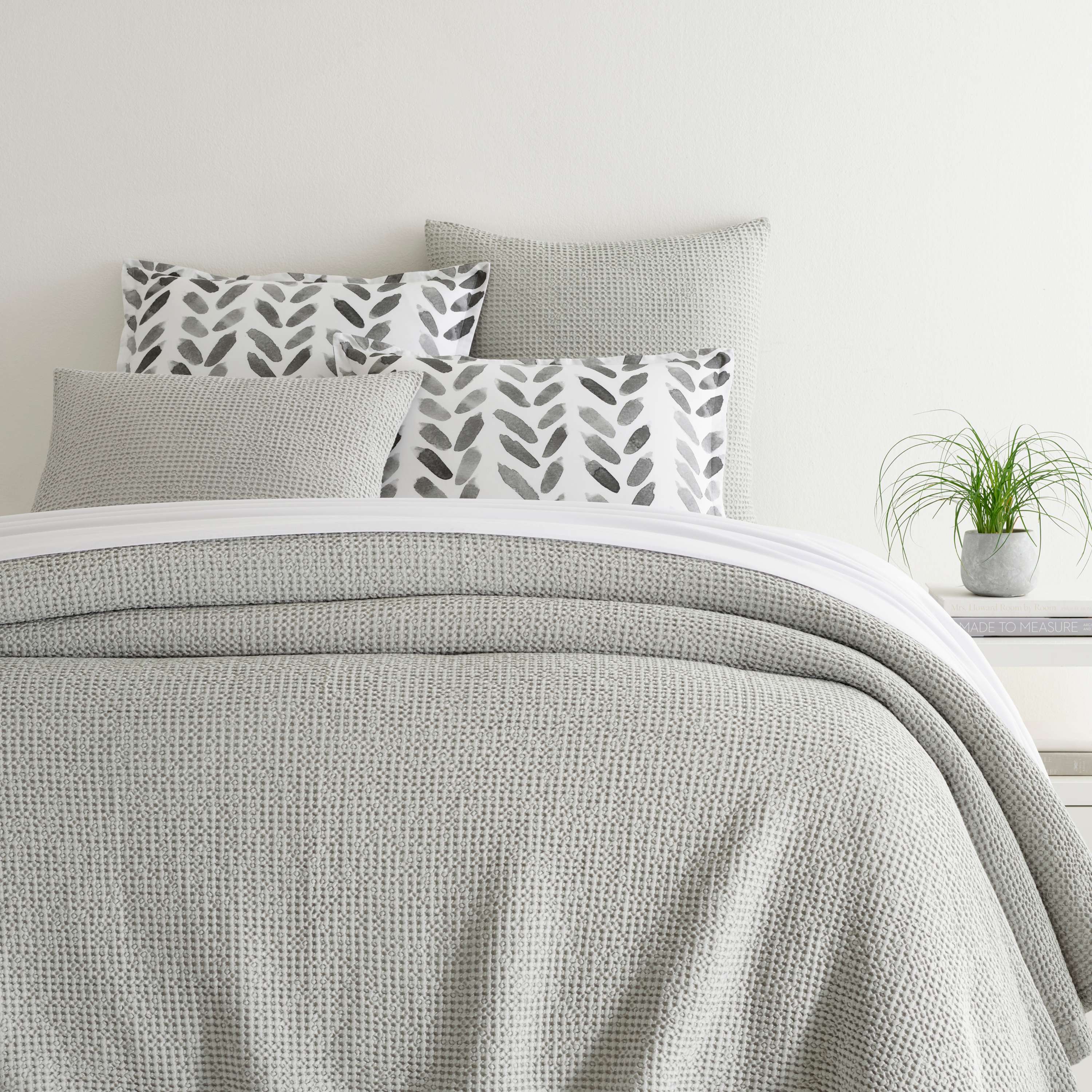 Annie Selke, Bubble Dove Grey Matelasse Coverlet