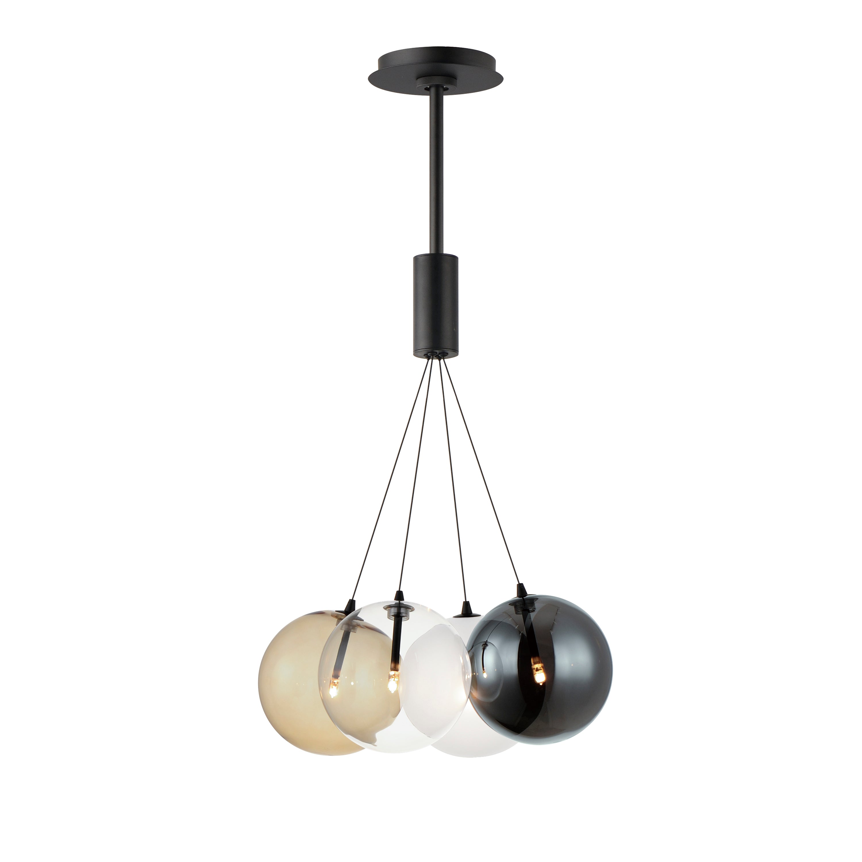 ET2 Lighting, Burst 4 Light LED Chandelier