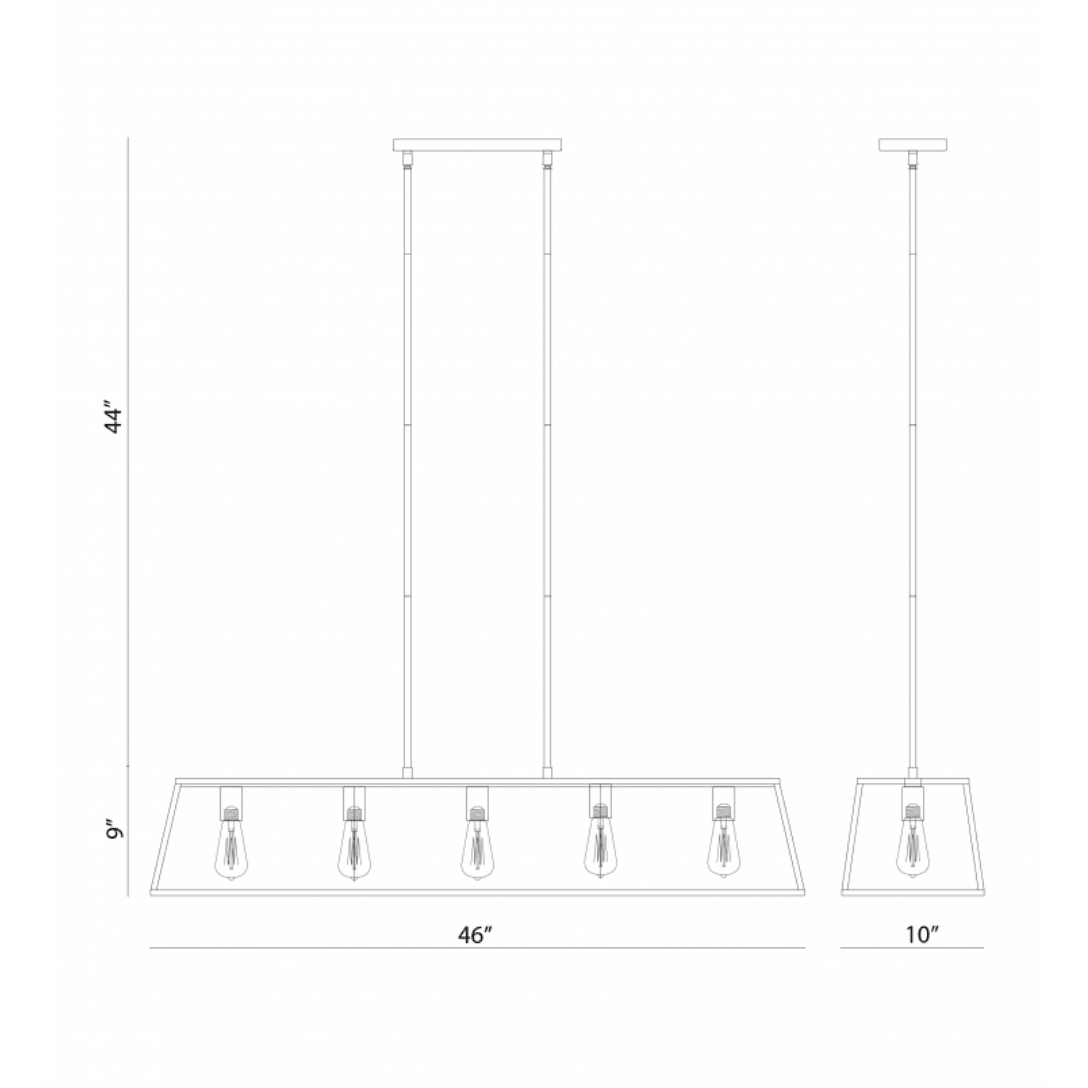 Matteo, Candor 5-Light Linear Pendant