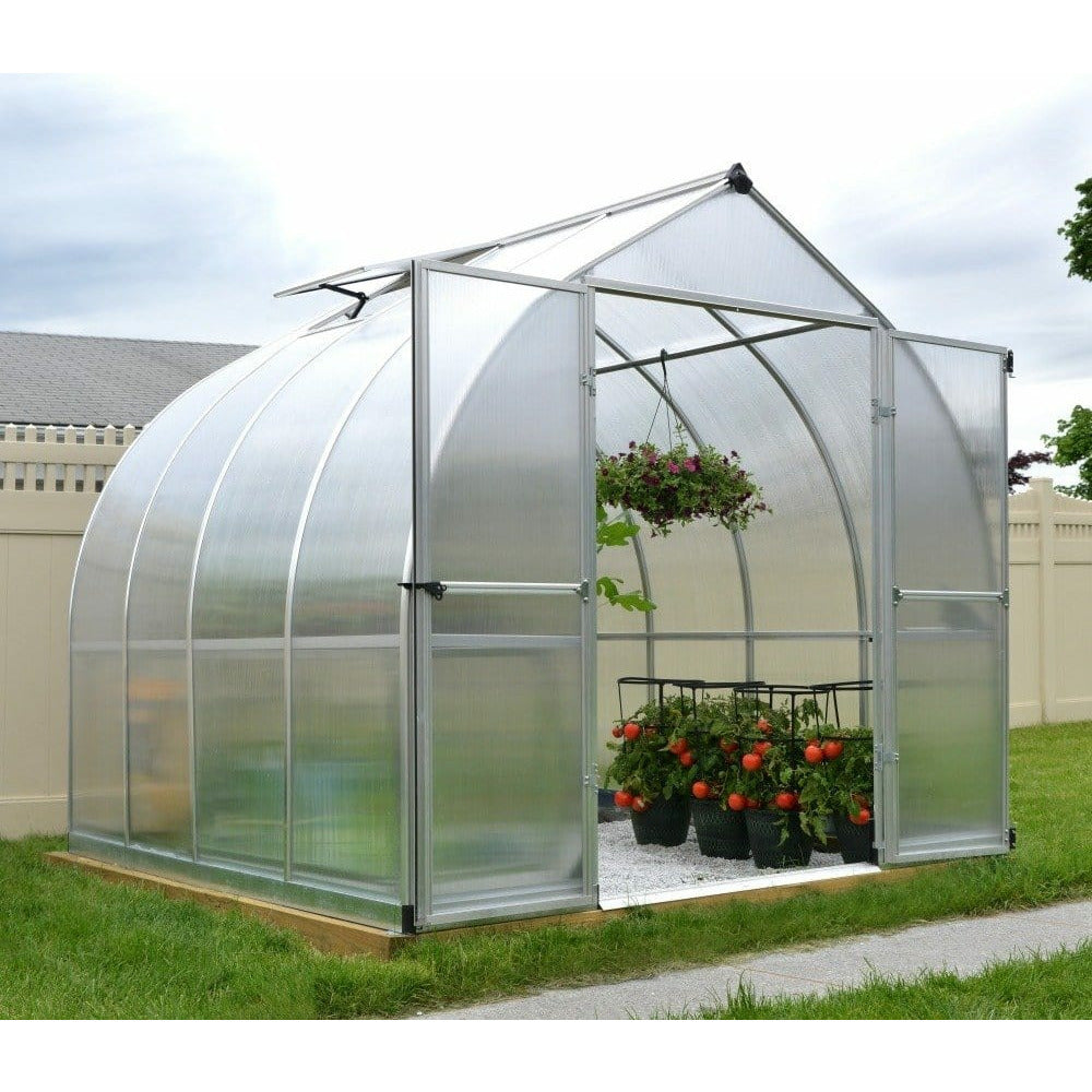 Palram - Canopia, Canopia By Palram Bella 8X8 Silver Greenhouse HG5408