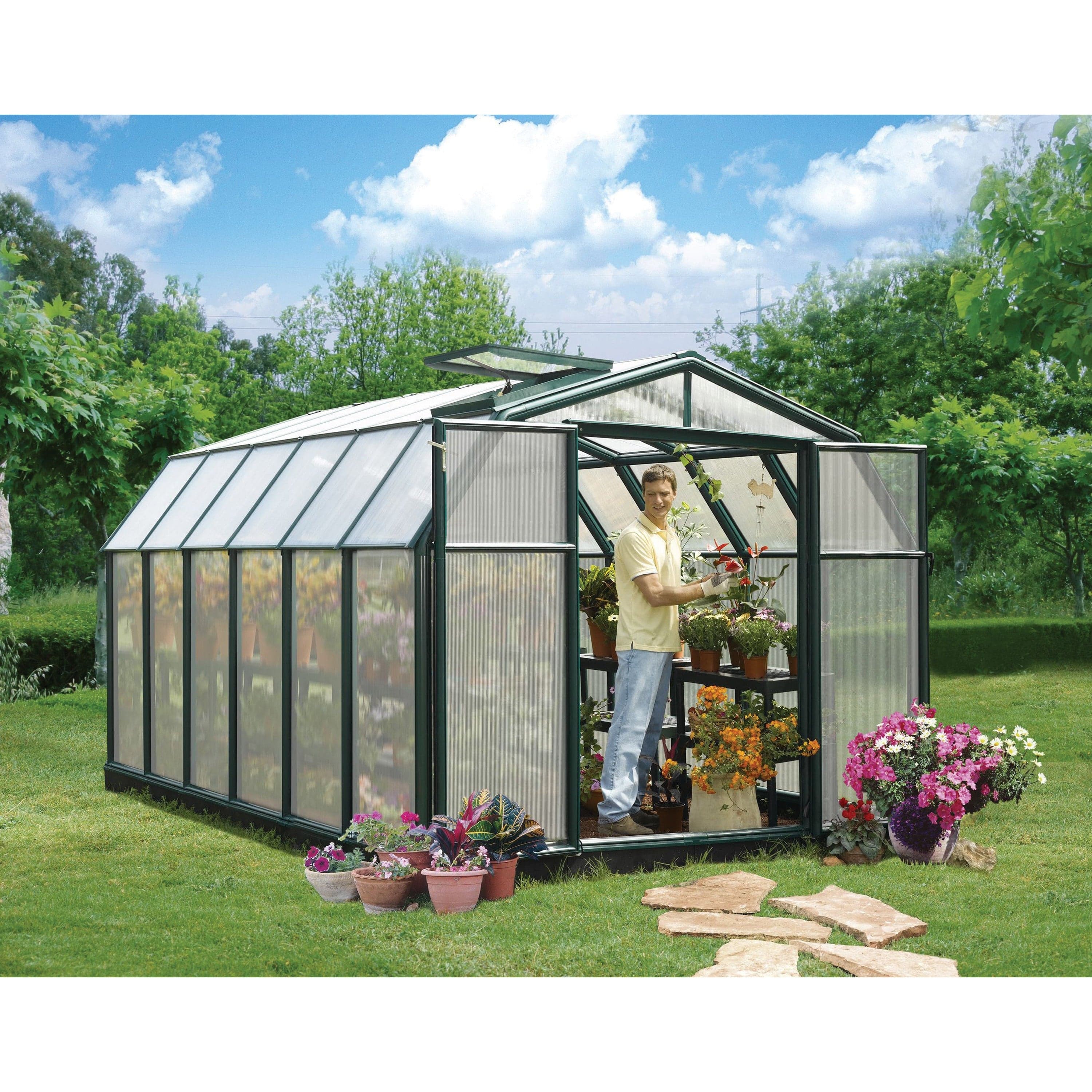 Rion, Canopia By Palram Hobby Gardener 2 8X12 Greenhouse HG7112