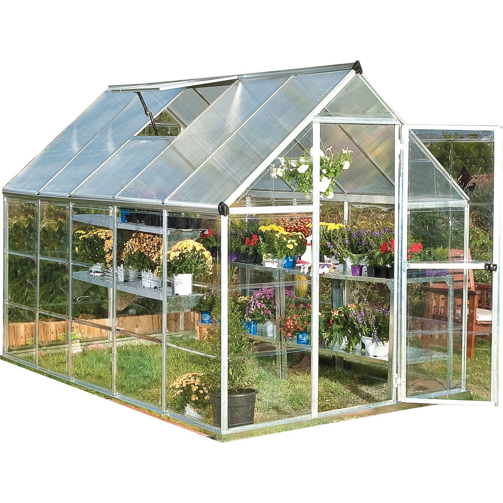 Palram - Canopia, Canopia By Palram Hybrid 6X10 Greenhouse