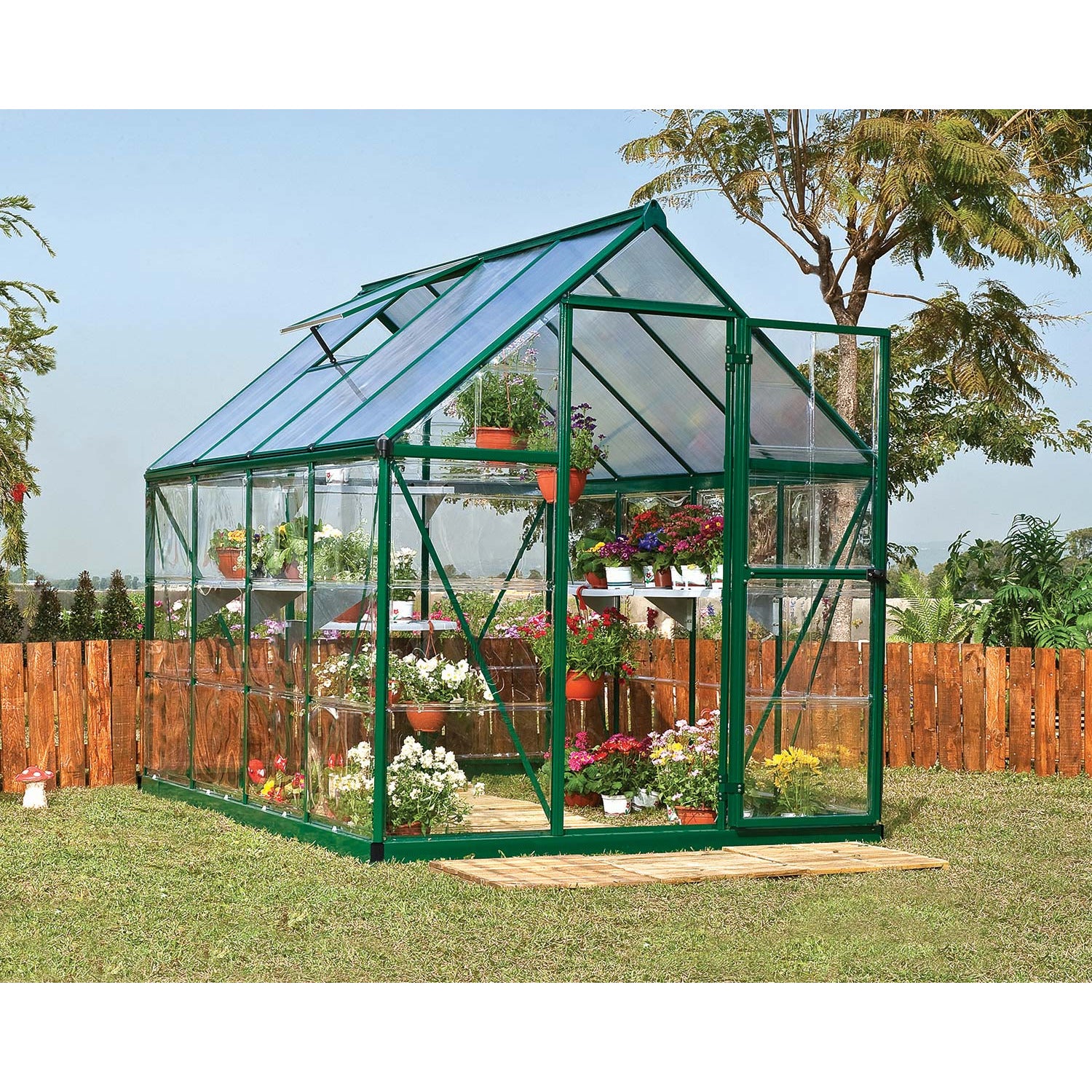 Palram - Canopia, Canopia By Palram Hybrid 6X8 Gray Greenhouse