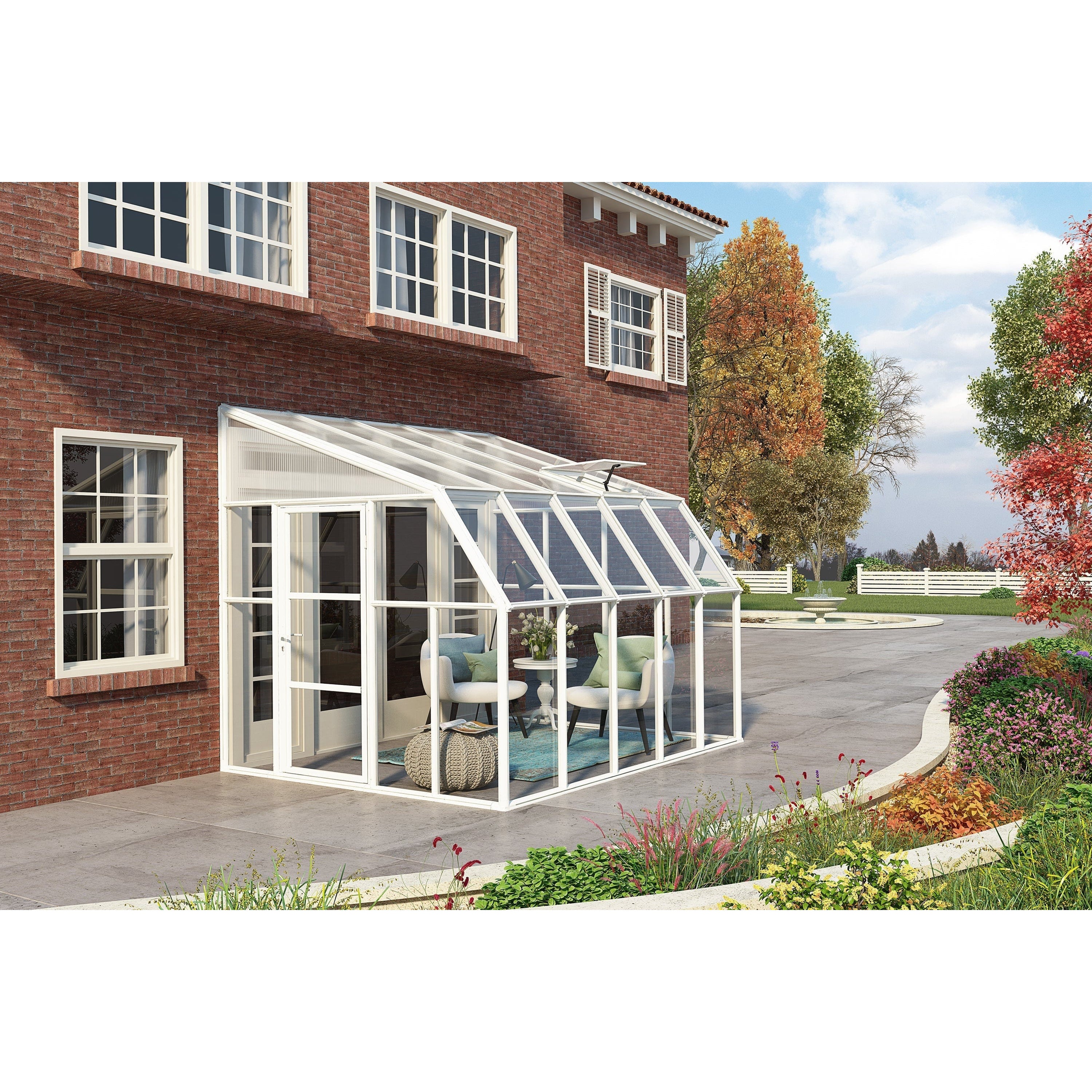 Rion, Canopia By Palram Rion Sun Room 2 8X10 Lean-To Greenhouse