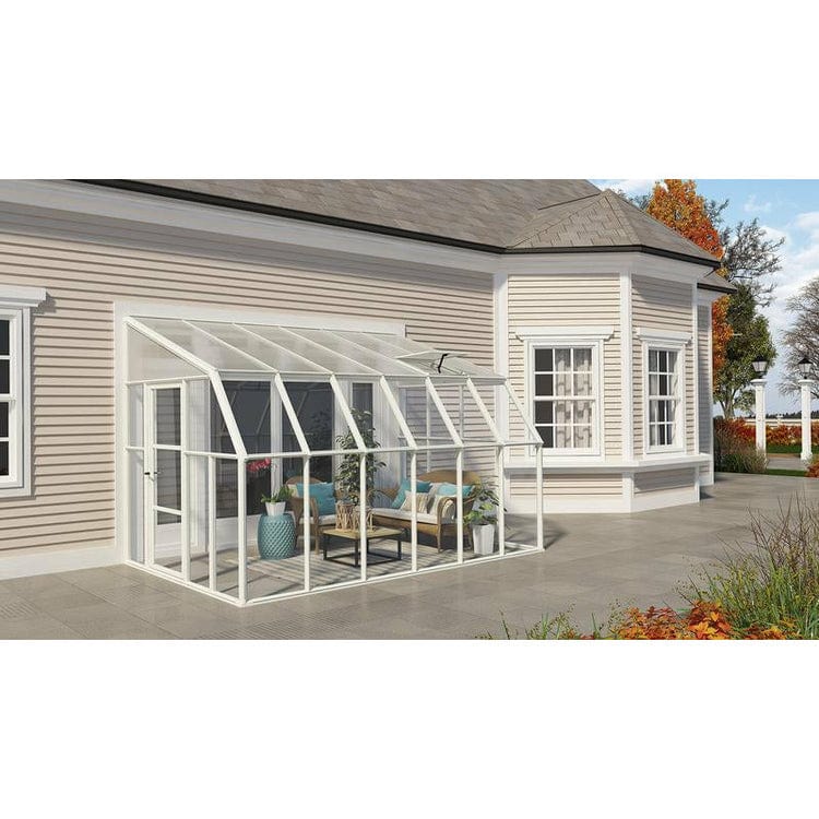 Rion, Canopia By Palram Rion Sun Room 2 8X12 Lean-To Greenhouse HG7612