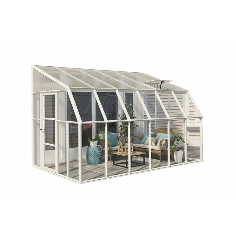 Rion, Canopia By Palram Rion Sun Room 2 8X12 Lean-To Greenhouse HG7612