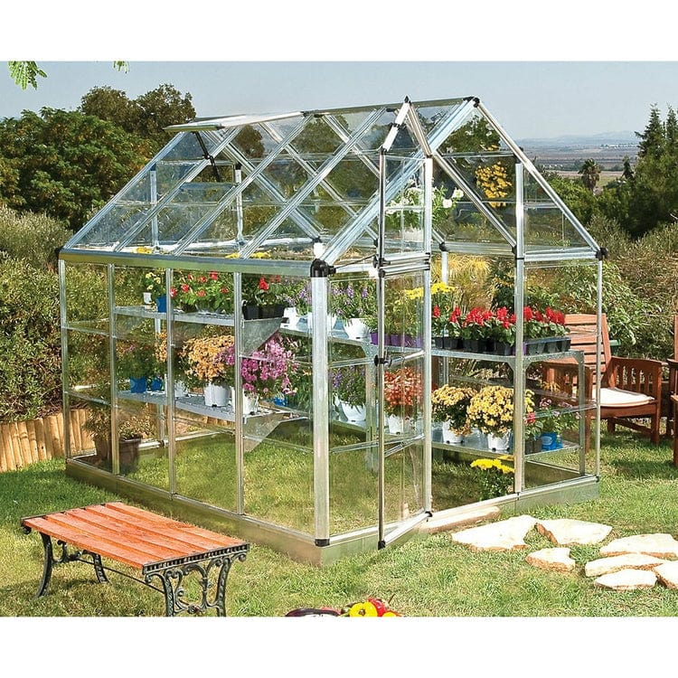 Palram - Canopia, Canopia By Palram Snap & Grow 6X8 Silver Greenhouse HG6008