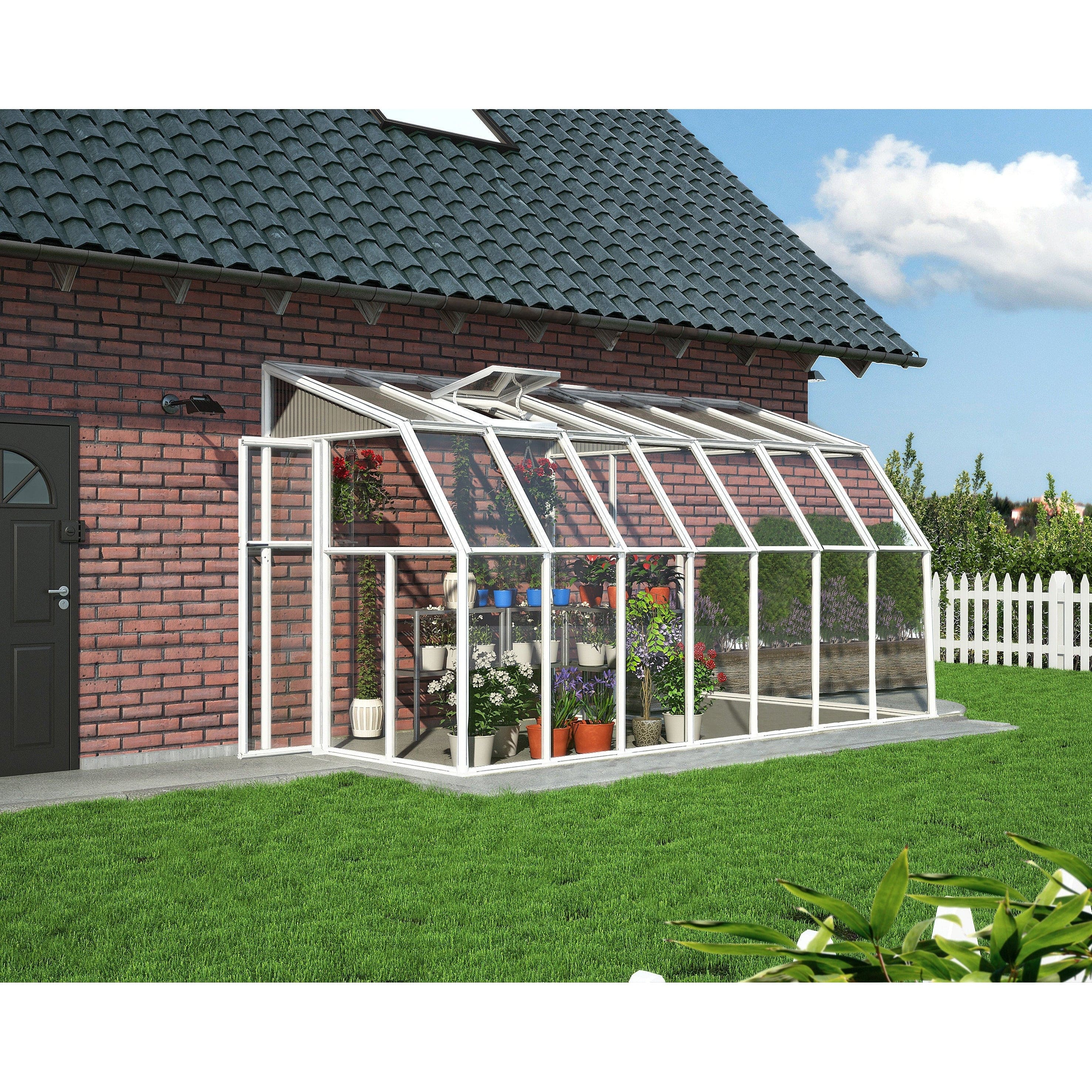 Rion, Canopia By Palram Sun Room 2 6X14 Lean-To Greenhouse HG7514