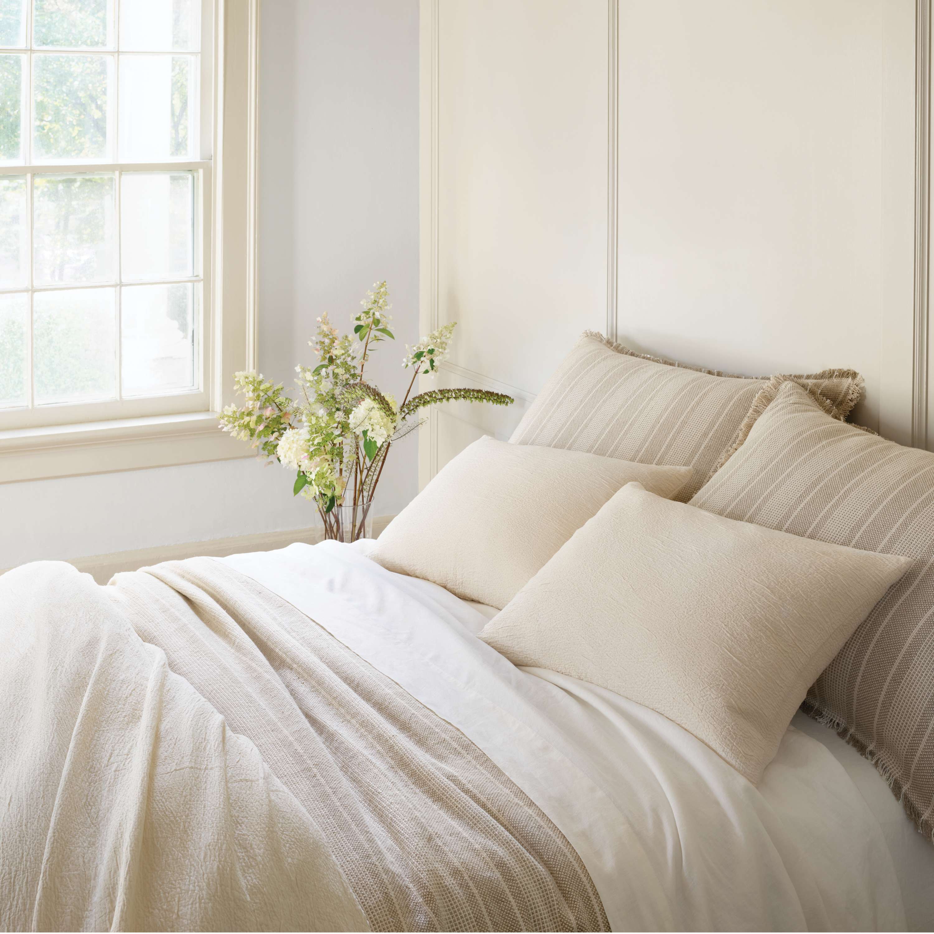 Annie Selke, Capitola Ivory Duvet Cover