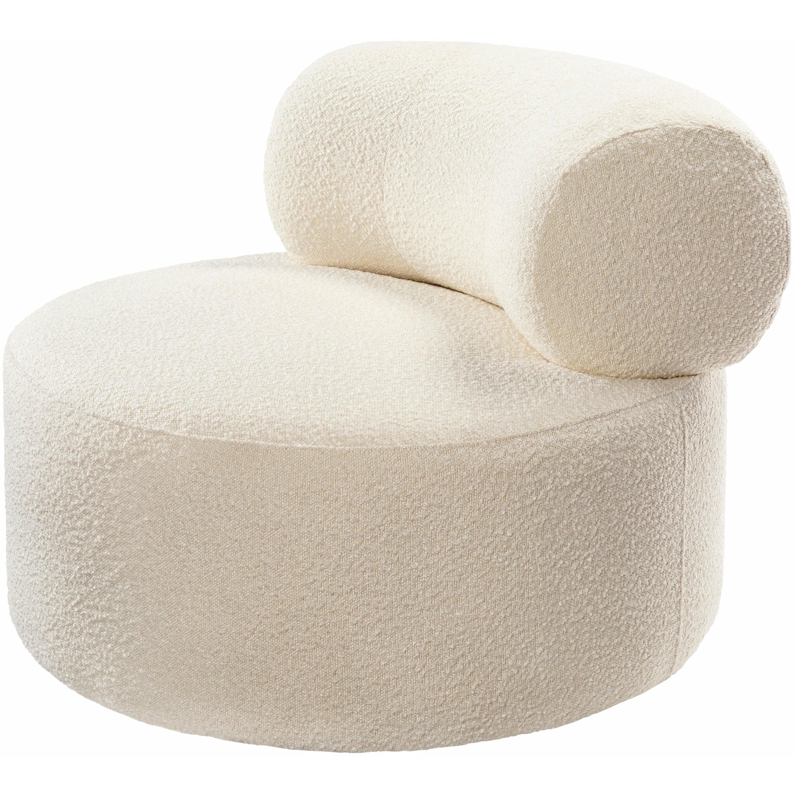 Surya, Clermont Bouclé Swivel Chair