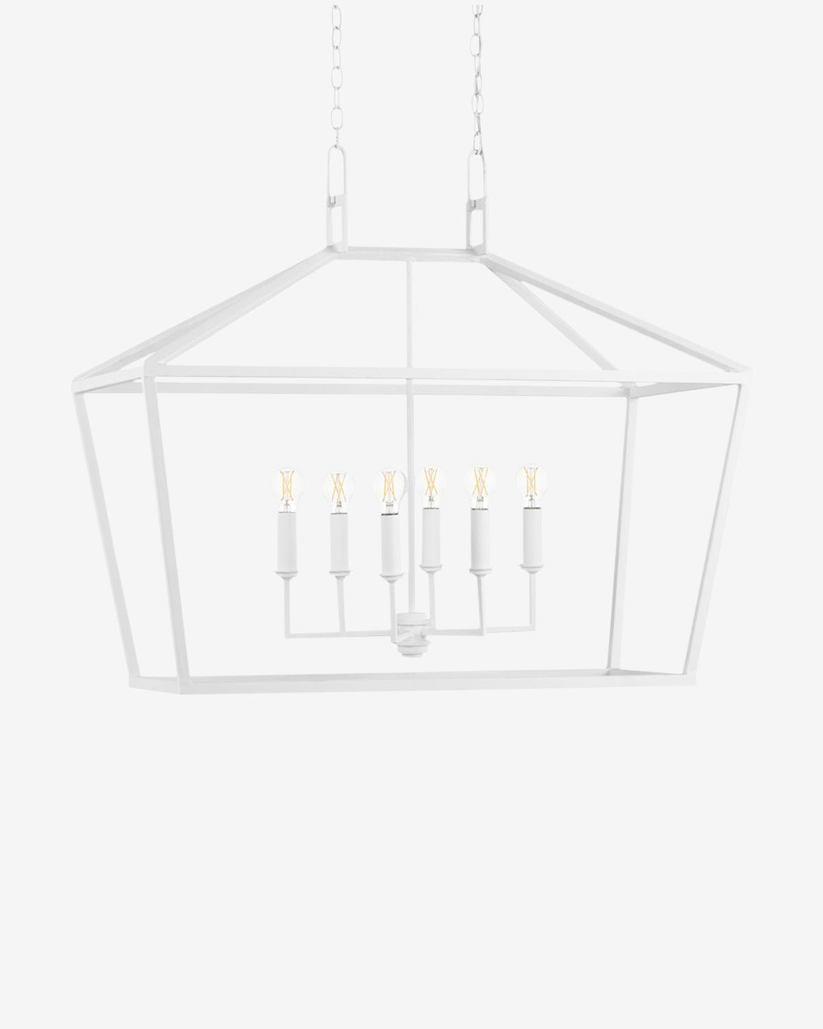 Currey & Co., Denison White Rectangular Lantern