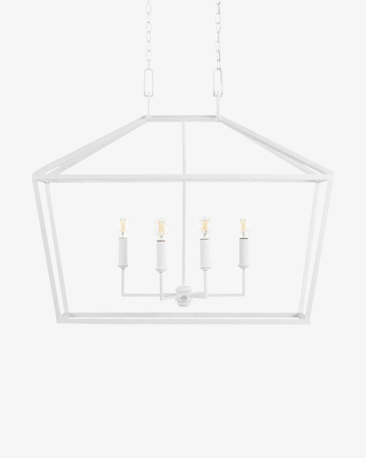 Currey & Co., Denison White Rectangular Lantern