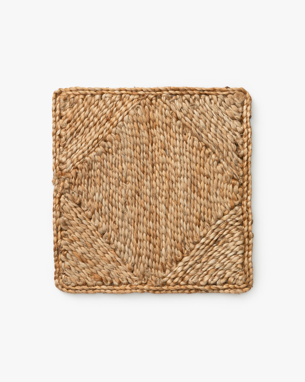 Palm Fiber, Diamond Braided Jute Rug Swatch