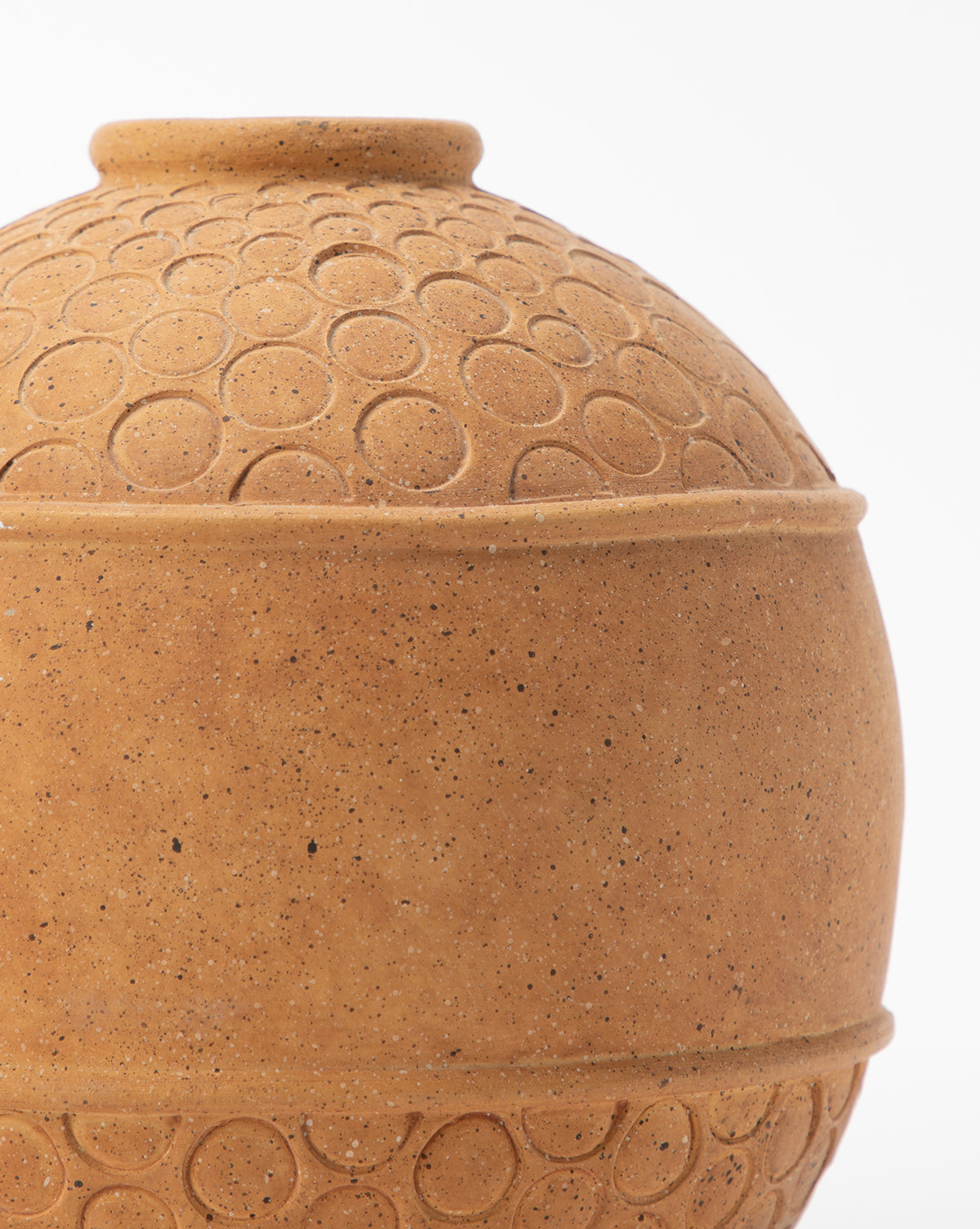 Currey & Co., Embossed Terracotta Vase