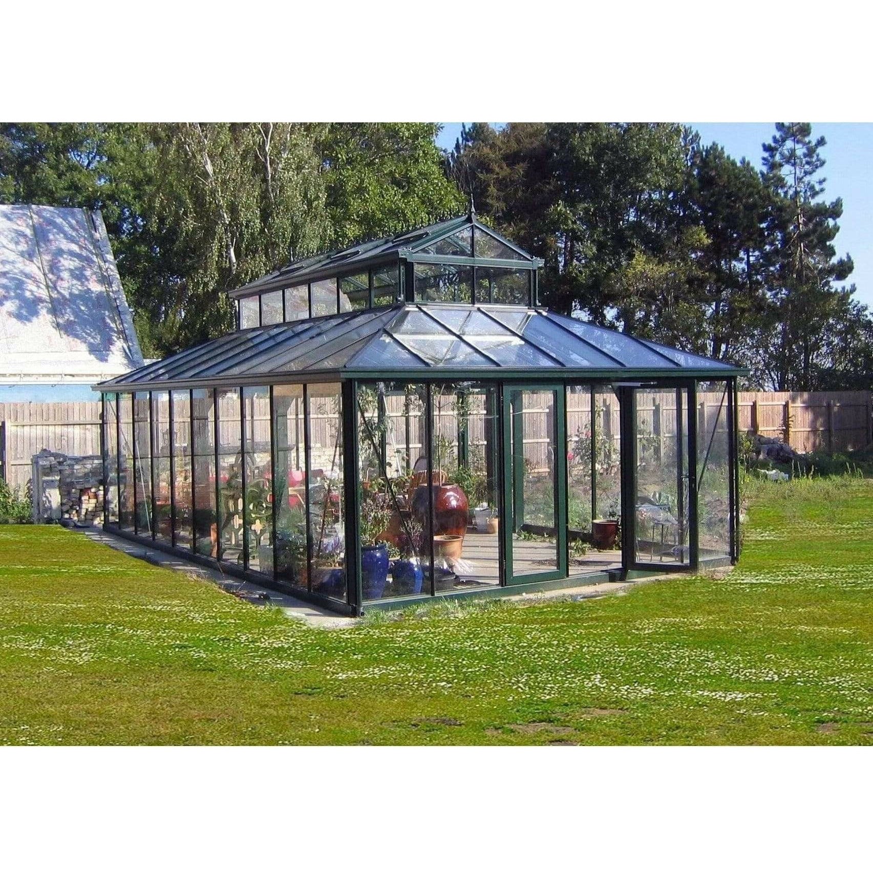 Janssens, Exaco Janssens Cathedral Victorian Greenhouse with Large Cupola 15 x 20 Ft