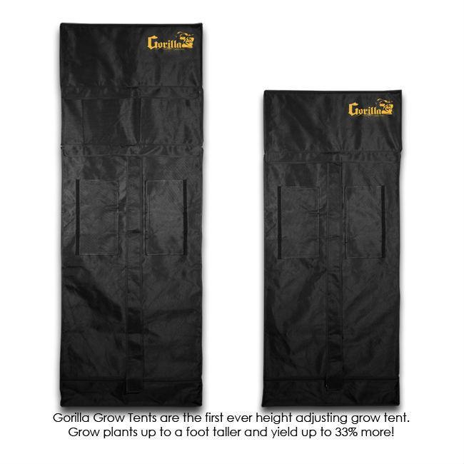 Gorilla Grow Tent, Gorilla 2′ x 2.5′ x 5′ 11″ Grow Tent