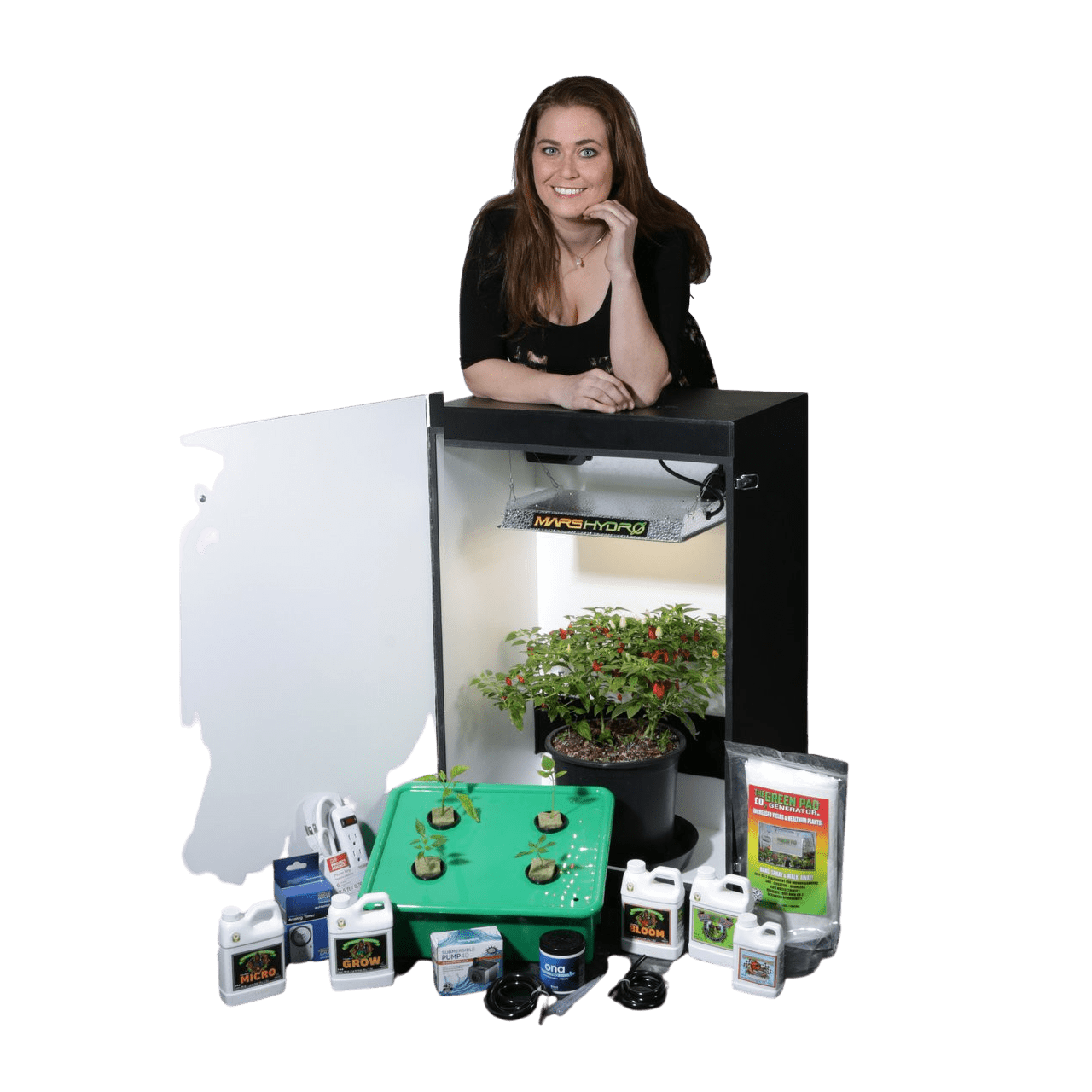 Dealzer, Grandma's Secret Garden 7.0 - 4 Plant LED Grow Box