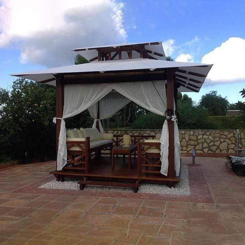 Exaco, Handcrafted Balinese Solid Wood Gazebo