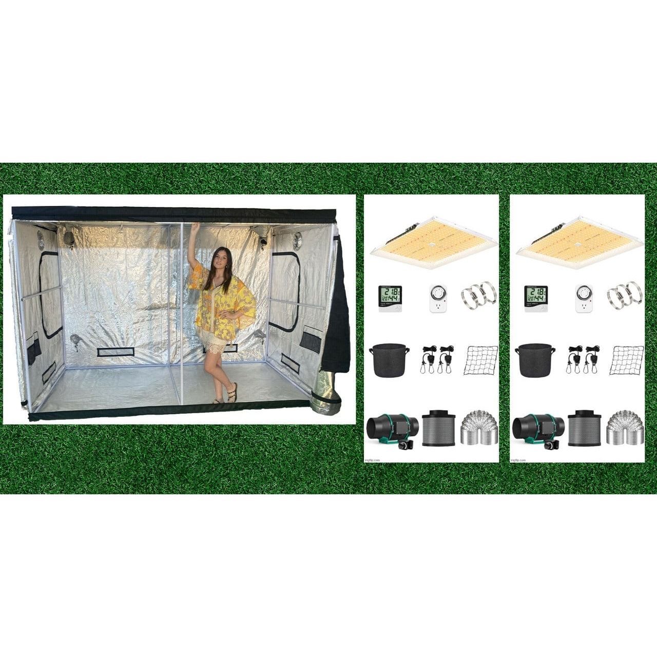 Dealzer, Hydroponics Grow Tent Kit - 5'x10' - 40 Plant