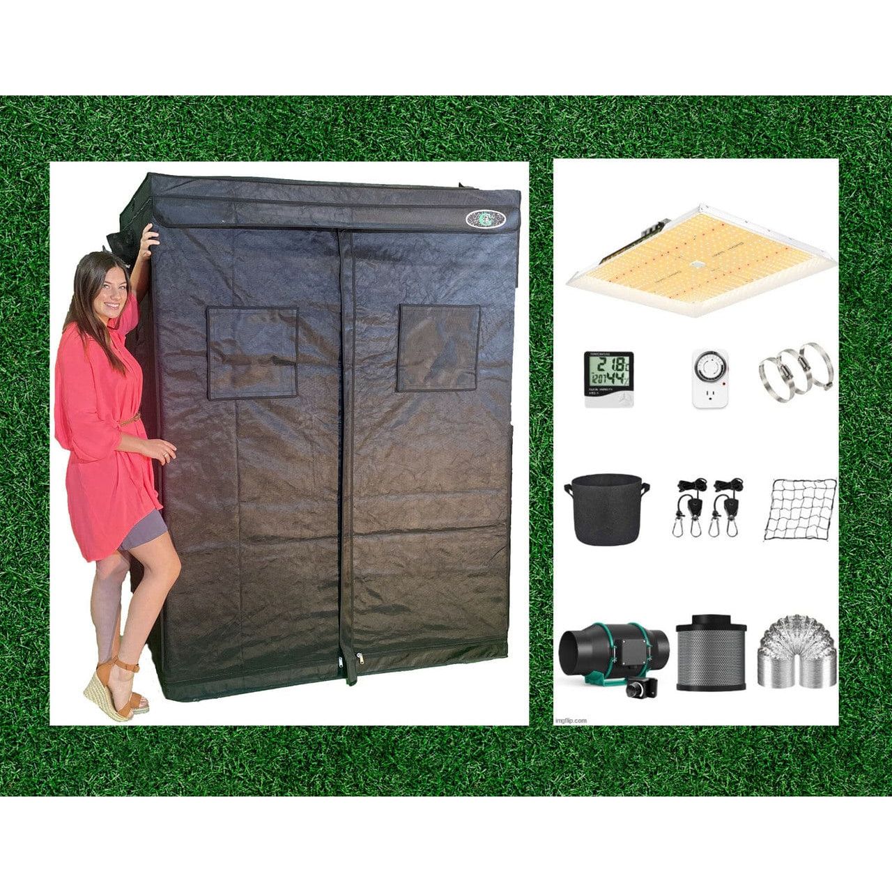 Dealzer, Hydroponics Grow Tent Kit - 5'x5' - 20 Plant