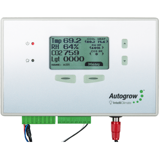 Autogrow, IntelliClimate Kit - 1 EnviroSensor (Temp/RH/Light/CO2), USB, PSU