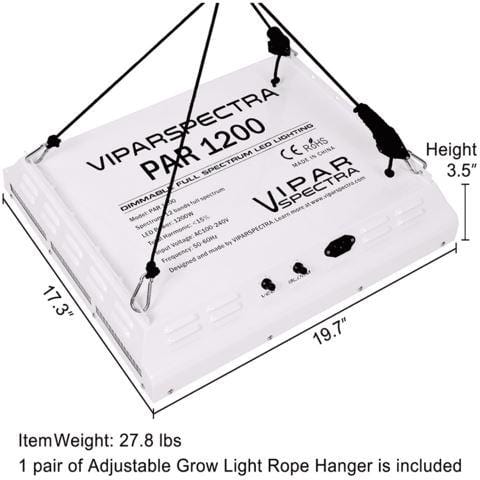 Viparspectra, Viparspectra PAR1200 Dimmable LED Grow Light